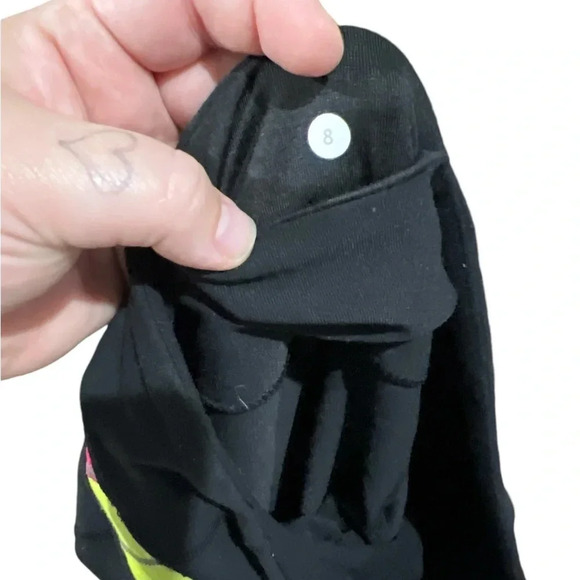 Lululemon Groove Flare Pants Womens Size 8 Black Yoga Active Pull On - vintage - Picture 5 of 6